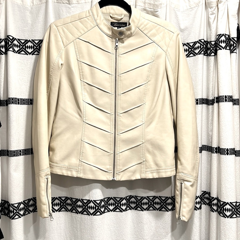 Baccini faux leather jacket